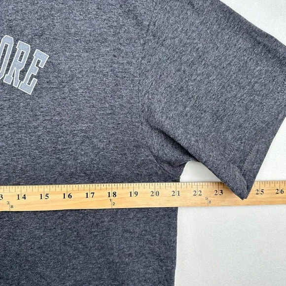 Mount Rushmore Sz L Gray Graphic Print Short Sleeve Crewneck Tee Shirt - Picture 6 of 8